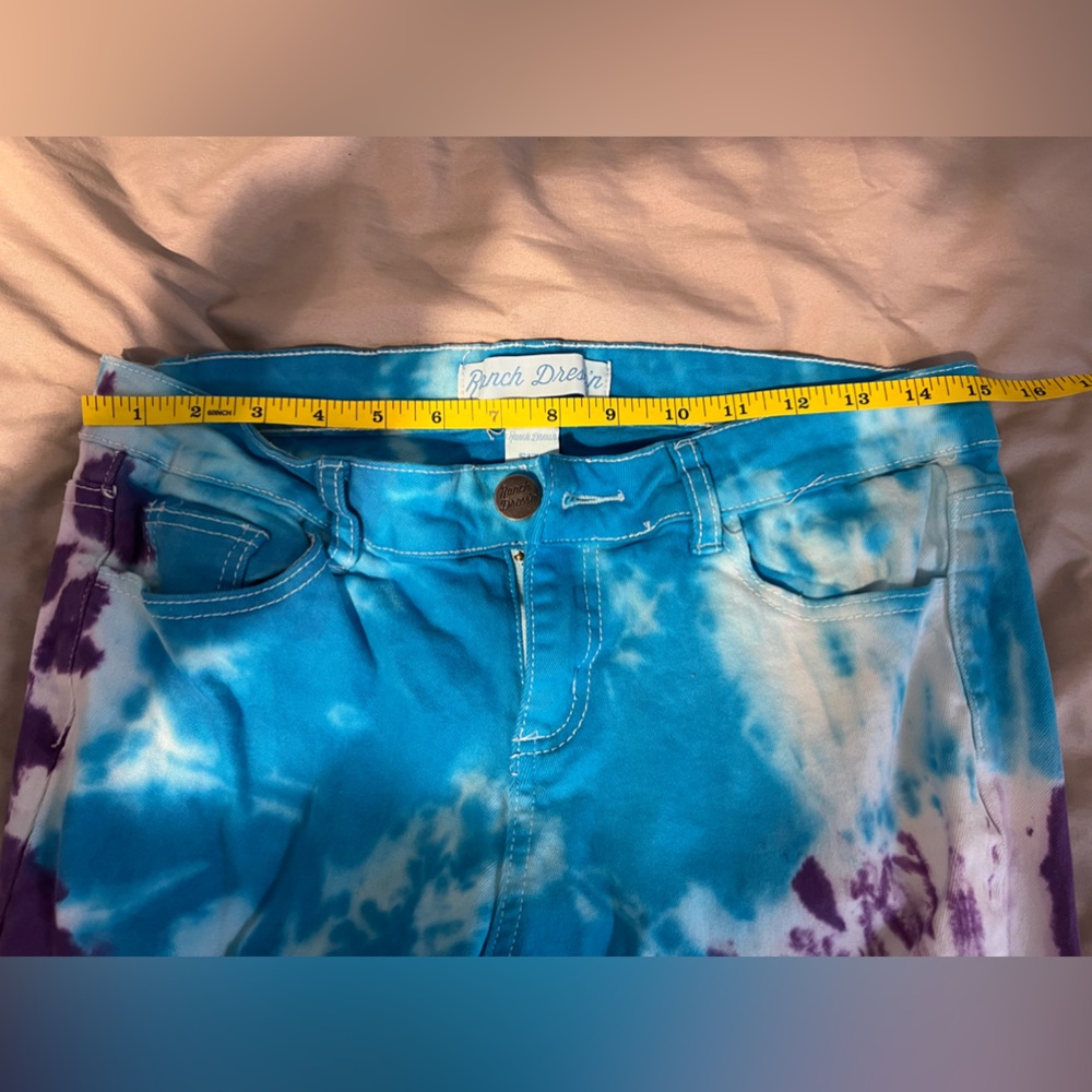Ranch Dress'n Purple and Blue tie dye jeans